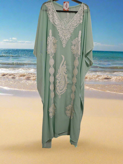 Traditional Handcrafted Kaftan - Kashmiri Embroidered