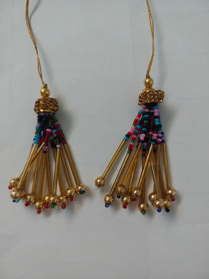 Handcrafted Kashmiri Athoor with multicolored beads