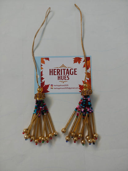 Handcrafted Kashmiri Athoor with multicolored beads